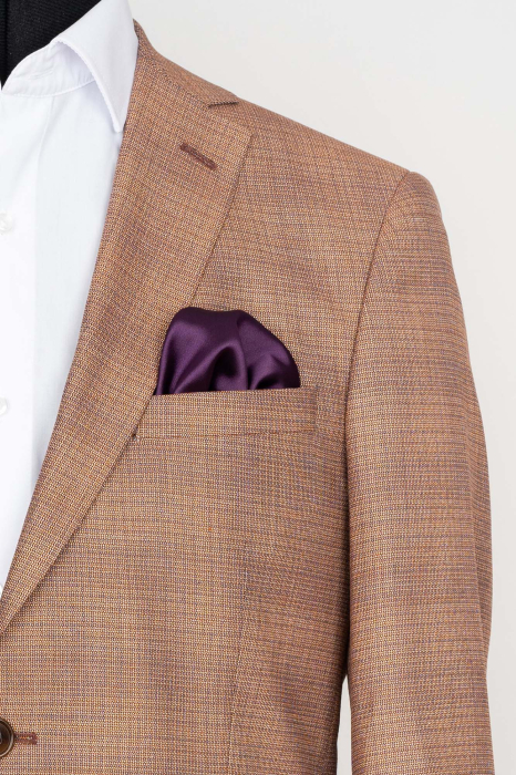 Sacou slim caramiziu [2]