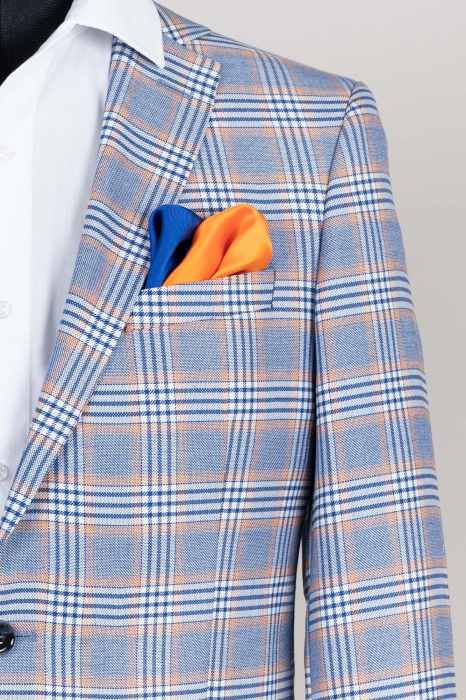 Sacou slim fit bleu caro [2]