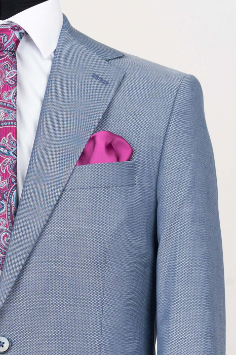 Sacou slim fit bleu-pepit [2]