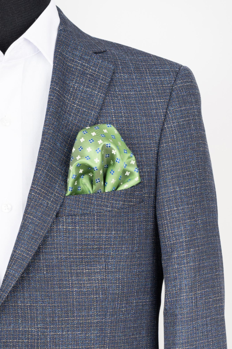 Sacou slim fit bleumarin-pepit [2]