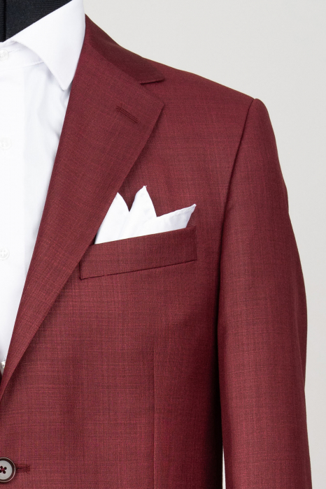 Sacou slim fit burgund-visiniu [2]