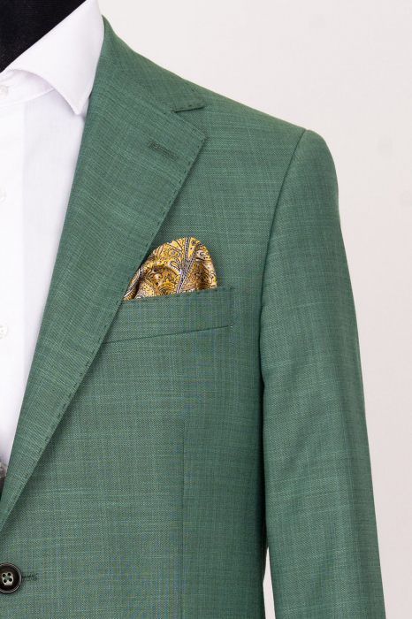 Sacou slim fit verde [2]