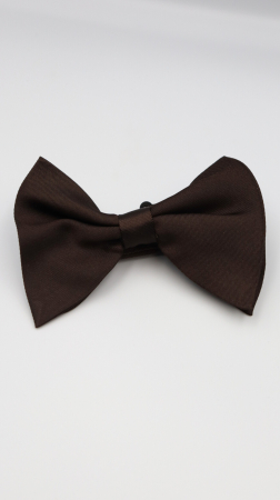 ACCESORII - Papion Fluture Maro Inchis din 100% Matase Naturala