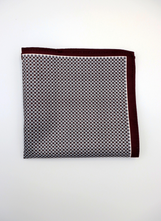 Batista alba cu model floral si margini visinii [1]