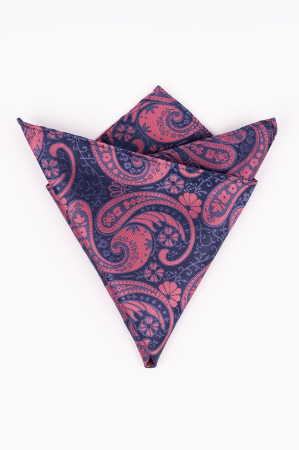 Batista albastra cu motive paisley roz [0]