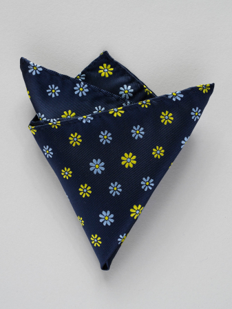 Batista bleumarin cu flori galbene [0]