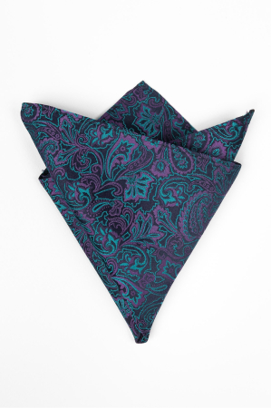 Batista matase cu imprimeu floral mov si verde [0]