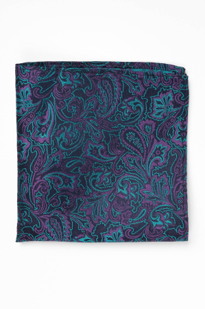 Batista matase cu imprimeu floral mov si verde [1]