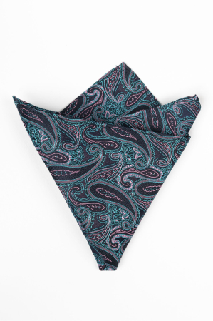 Batista matase naturala cu imprimeuri turcoaz si roz [0]