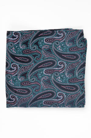 Batista matase naturala cu imprimeuri turcoaz si roz [1]