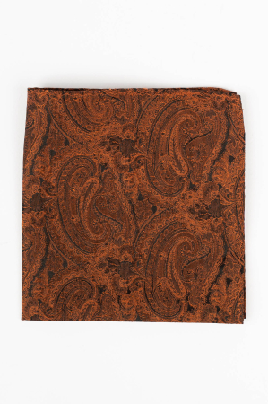 Batista matase naturala neagra cu imprimeu caramiziu [1]