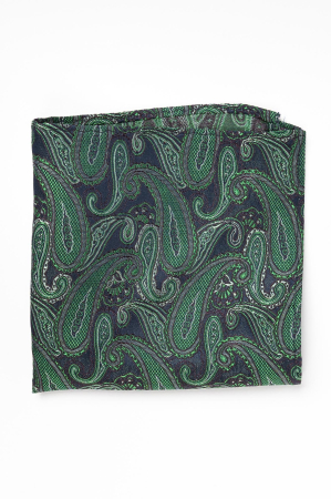 Batista verde din matase cu model paisley [1]