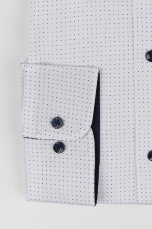 Camasa alba 2XL cu buline mici [2]