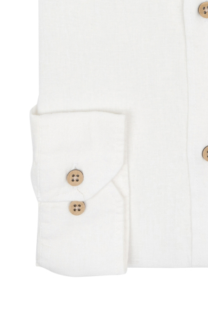 Camasa alba casual barbati regular fit din in [3]