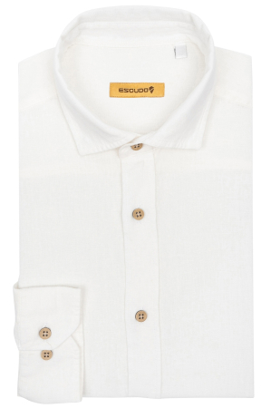 Camasa alba casual barbati regular fit din in [4]