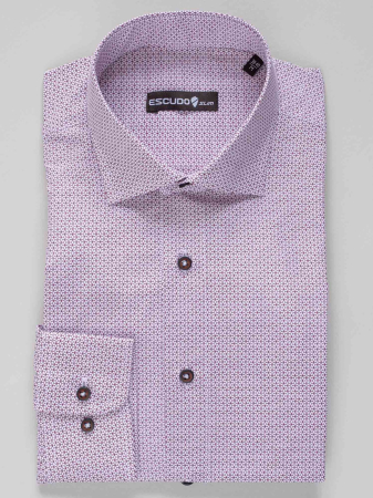 Camasa alba cu imprimeuri geometrice [0]