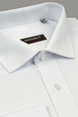 Camasa alba cu mansete pentru butoni regular fit 45/46 - 2XL [2]