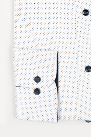 Camasa alba slim fit XS cu buline [2]