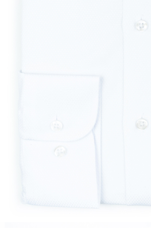 Camasa barbati alba regular cu model in tesatura [2]