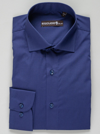 Camasa barbati bleumarin slim fit [2]