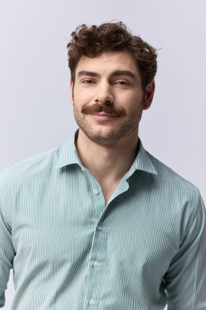 CAMASI CU DUNGI SI CAROURI - Camasa barbati regular fit alba cu dungi verzi