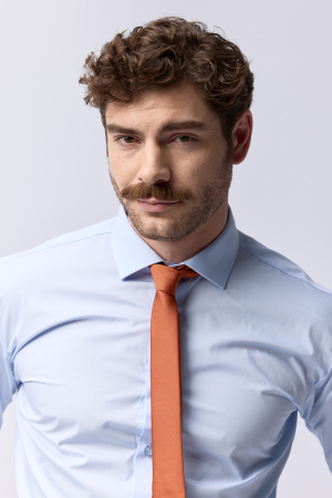 CAMASI CLASICE - Camasa barbati regular fit bleu CONFORT