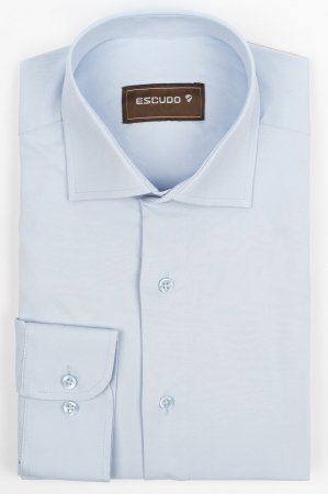 CLASICE - Camasa barbati regular fit bleu cu lycra 2XL