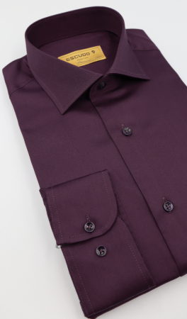 CAMASI CLASICE - Camasa barbati regular fit mov inchis PREMIUM