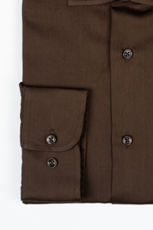 CAMASI - Camasa barbati regular fit maro PREMIUM