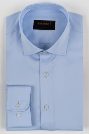 CAMASI - Camasa barbati regular fit bleu - NON-IRON