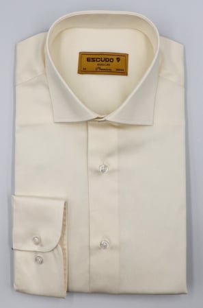 CAMASI CLASICE - Camasa barbati slim fit crem PLATINUM - EASY CARE
