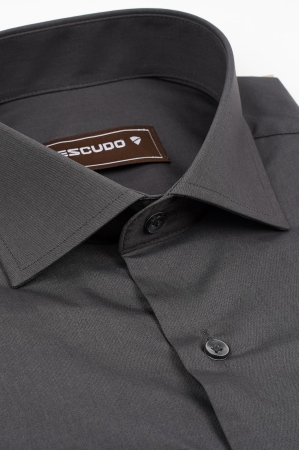 CAMASI CLASICE - Camasa barbati slim fit gri-antracit