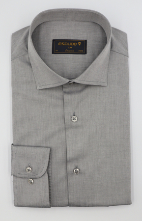 CAMASI CLASICE - Camasa barbati slim fit gri PLATINUM - EASY CARE