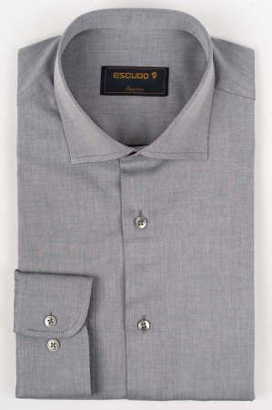 CAMASI CLASICE - Camasa barbati slim fit gri PLATINUM - EASY CARE