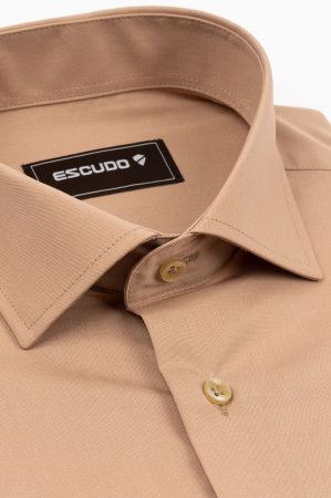 Camasa barbati regular fit maro-deschis [2]