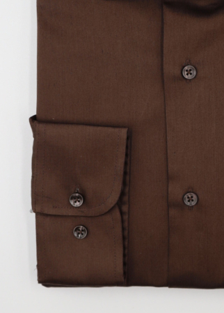 CAMASI CLASICE - Camasa barbati regular fit maro PREMIUM