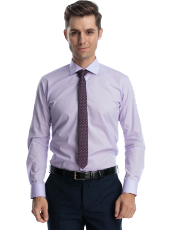 Camasa barbati slim fit mov [3]