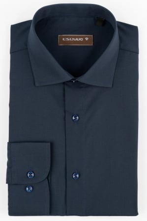 CLASICE - Camasa barbati regular fit navy 2XL-3XL