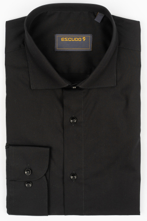 CAMASI - Camasa barbati slim fit neagra PLATINUM-EASY CARE 2XL