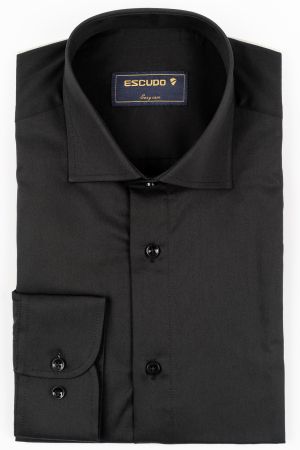 Camasa barbati slim fit neagra PLATINUM-EASY CARE