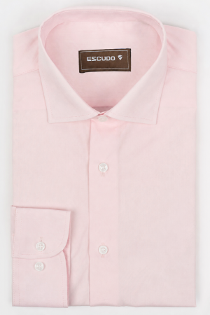 CAMASI CLASICE - Camasa barbati slim fit roz-pudra CONFORT