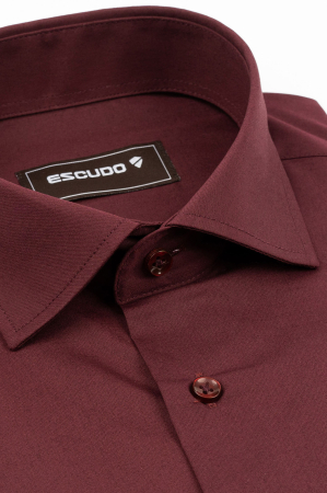 Camasa barbati slim fit burgund [2]