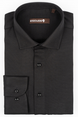 CLASICE - Camasa barbati slim neagra Oxford - 2XL