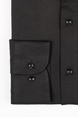 CLASICE - Camasa barbati slim neagra Oxford - 2XL