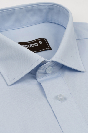 CLASICE - Camasa bleu 2XL-4XL maneca scurta regular fit