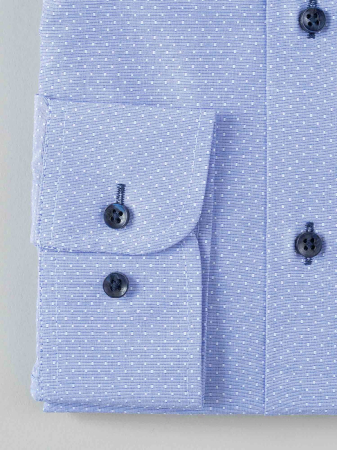 Camasa casual regular fit cu picouri albastre [2]