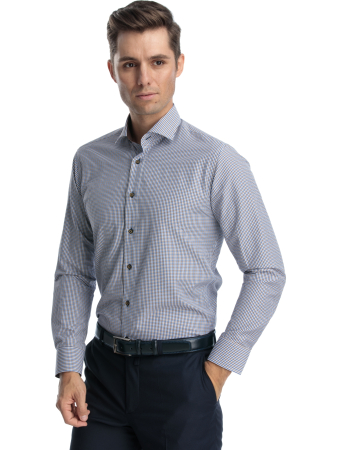 Camasa casual slim fit cu carouri [0]