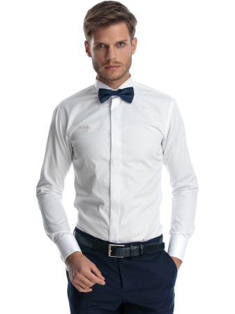 Camasa ceremonie slim fit bumbac