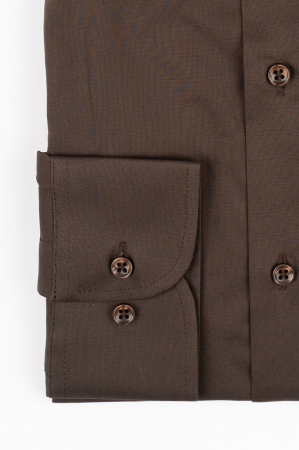 Camasa barbati clasica maro slim fit [1]