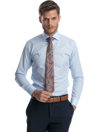 CLASICE - Camasa barbati slim fit bleu
